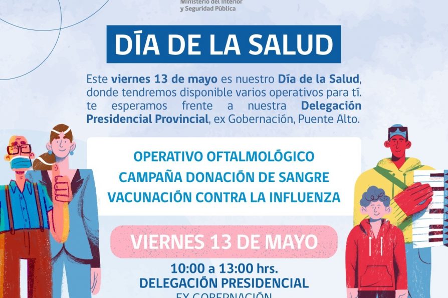 ¡TODOS INVITADOS! OPERATIVO DE SALUD SE REALIZARÁ EN EL FRONTIS DE LA DELEGACIÓN CORDILLERA