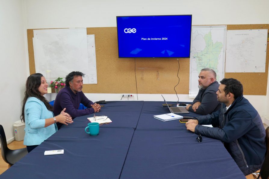Delegada se reúne con representantes de CGE por implementación del plan invierno 2024