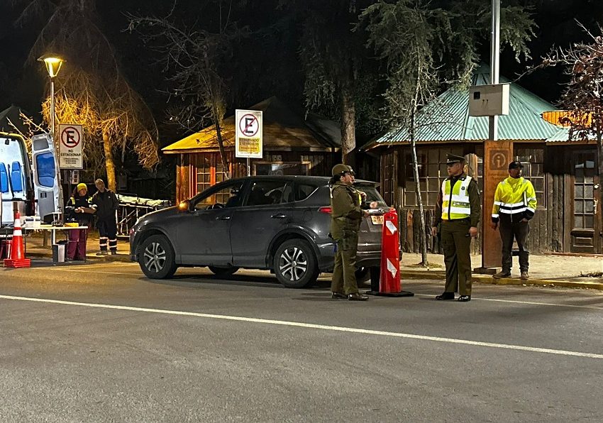 Operativo interinstitucional en Pirque deja seis detenidos y nueve vehículos retirados de circulación.